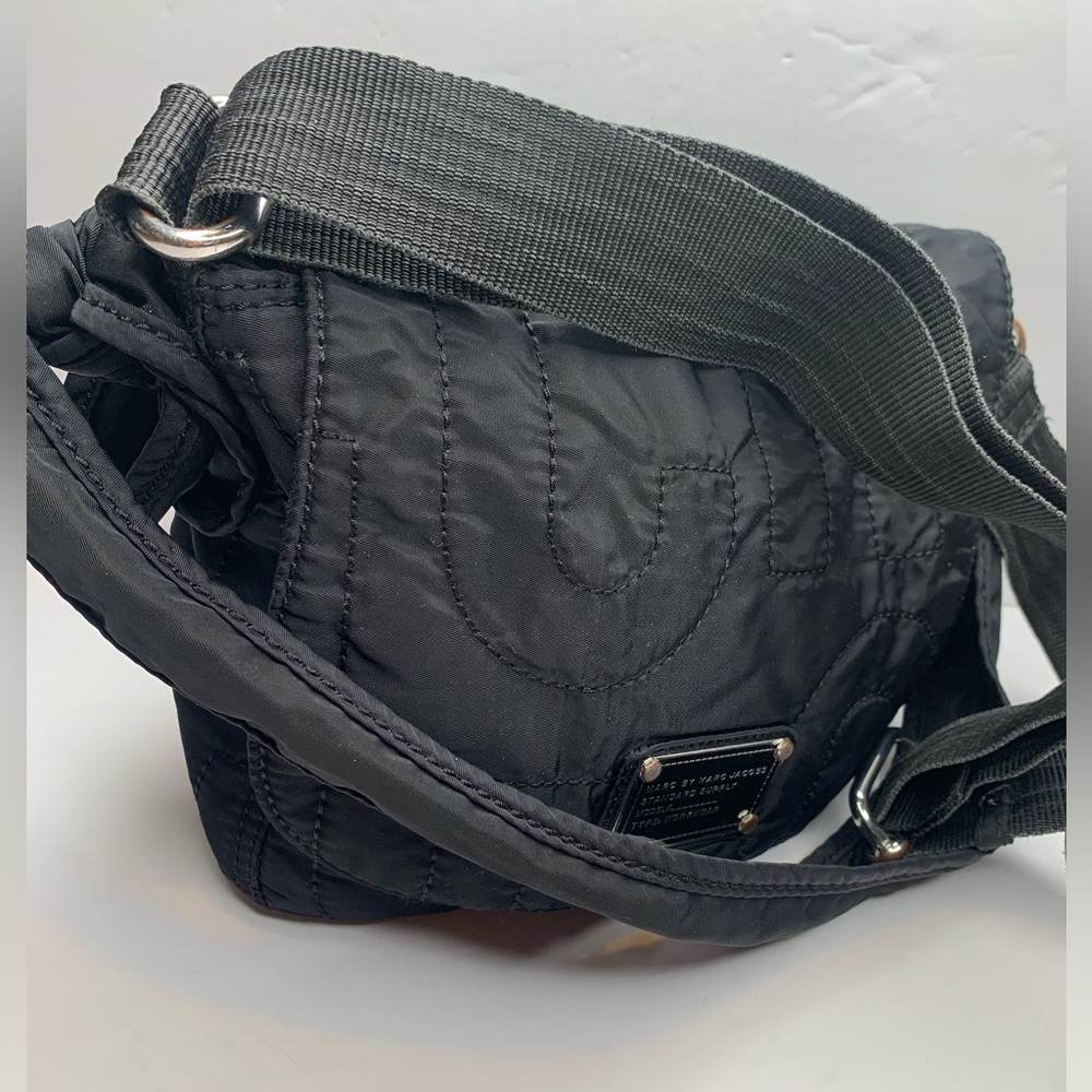 Marc By Marc Jacobs Signature Quilted Flap Over Black Nylon Crossbody purse bag - Picture 16 of 16